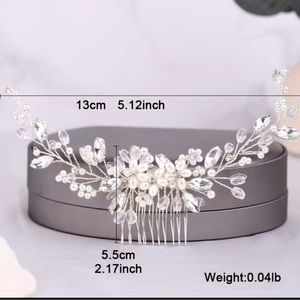 Wedding Pearl Comb, Hair Comb For Bridal, White Bridal Comb, Beautiful Pearl